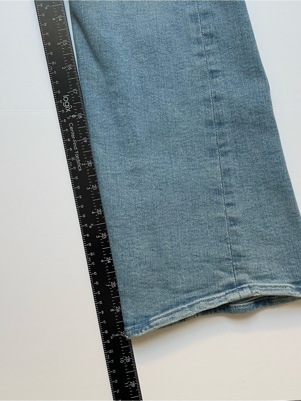 MOTHER The Hustler Ankle Jean Light Blue Straight/Flare Leg Jeans - Picture 6 of 16